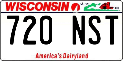 WI license plate 720NST