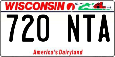 WI license plate 720NTA