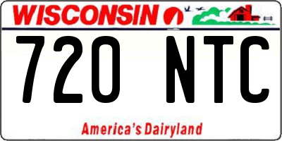 WI license plate 720NTC