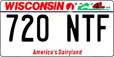 WI license plate 720NTF