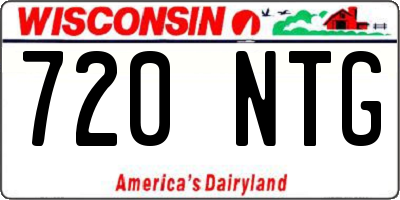WI license plate 720NTG