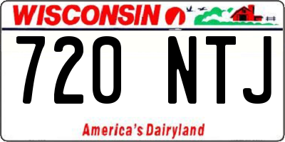 WI license plate 720NTJ