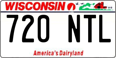 WI license plate 720NTL