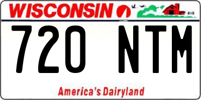 WI license plate 720NTM