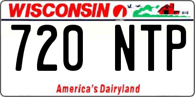 WI license plate 720NTP
