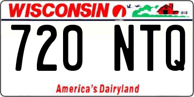 WI license plate 720NTQ