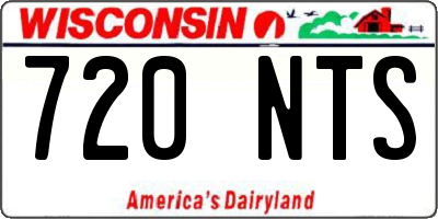 WI license plate 720NTS