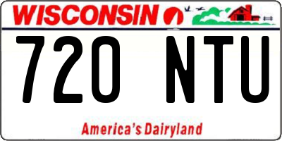 WI license plate 720NTU