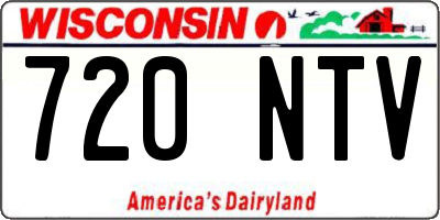 WI license plate 720NTV
