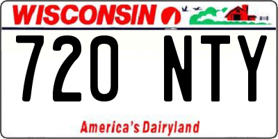 WI license plate 720NTY