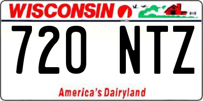 WI license plate 720NTZ