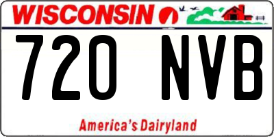 WI license plate 720NVB