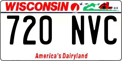 WI license plate 720NVC