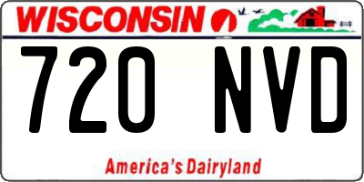 WI license plate 720NVD