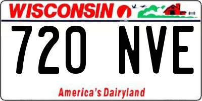 WI license plate 720NVE