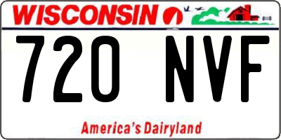 WI license plate 720NVF