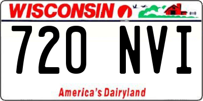 WI license plate 720NVI