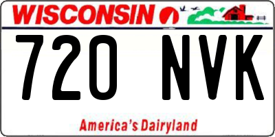 WI license plate 720NVK