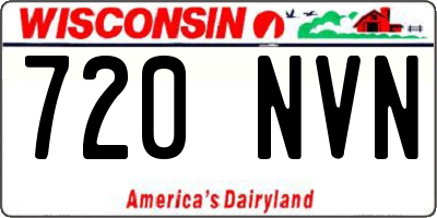 WI license plate 720NVN