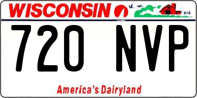 WI license plate 720NVP