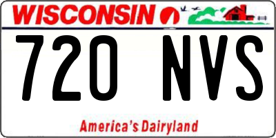 WI license plate 720NVS