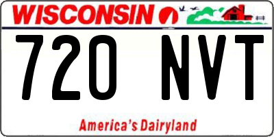 WI license plate 720NVT