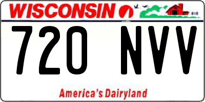 WI license plate 720NVV