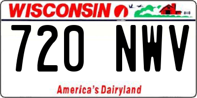 WI license plate 720NWV