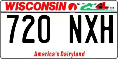 WI license plate 720NXH