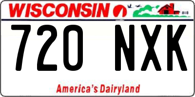 WI license plate 720NXK