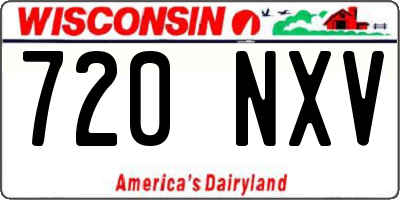 WI license plate 720NXV
