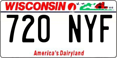WI license plate 720NYF