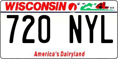 WI license plate 720NYL