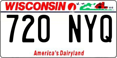 WI license plate 720NYQ