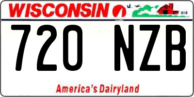 WI license plate 720NZB