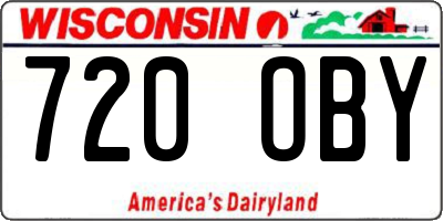 WI license plate 720OBY