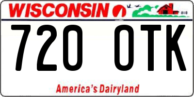 WI license plate 720OTK
