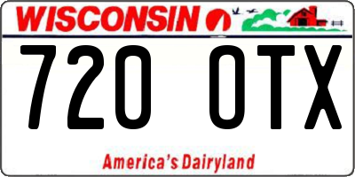 WI license plate 720OTX