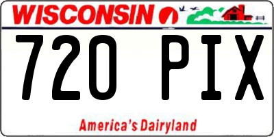 WI license plate 720PIX