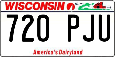 WI license plate 720PJU