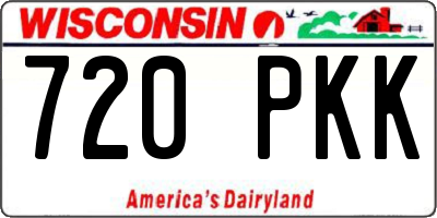 WI license plate 720PKK