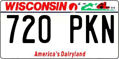 WI license plate 720PKN