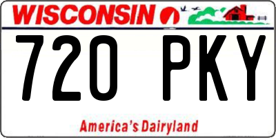 WI license plate 720PKY