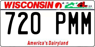 WI license plate 720PMM