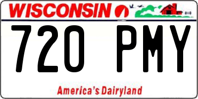 WI license plate 720PMY