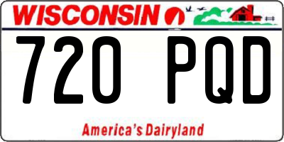 WI license plate 720PQD