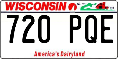 WI license plate 720PQE