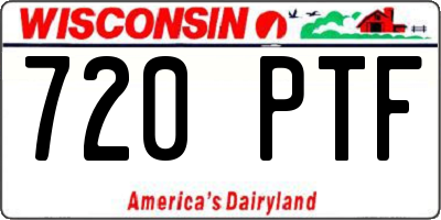 WI license plate 720PTF