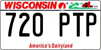WI license plate 720PTP