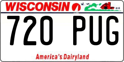 WI license plate 720PUG